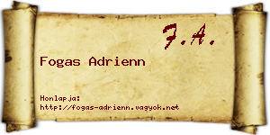 Fogas Adrienn névjegykártya