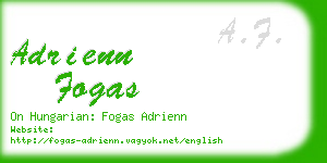 adrienn fogas business card